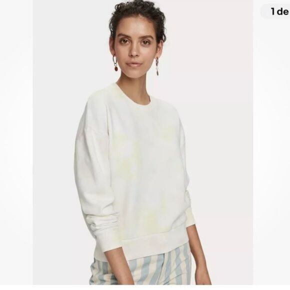 Scotch & Soda Maison Scotch Aloha Hula Tie Dye Dropped Shoulder Sweatshirt XS - Picture 4 of 11